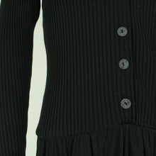 Laden Sie das Bild in den Galerie-Viewer, Vintage Maxikleid Gr. M schwarz Kleid