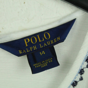 Second Hand POLO BY RALPH LAUREN Jumpsuit Gr. S weiß blau gemustert (*)