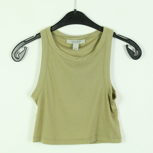 Second Hand ALL SAINTS Crop Top Gr. 38 oliv uni  (*)
