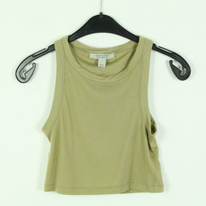 Second Hand ALL SAINTS Crop Top Gr. 38 oliv uni  (*)