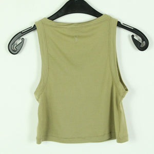Second Hand ALL SAINTS Crop Top Gr. 38 oliv uni  (*)
