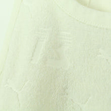 Laden Sie das Bild in den Galerie-Viewer, Second Hand PUMA Crop Top Gr. 38 weiß Frottee mit Flockprint  (*)