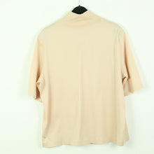 Laden Sie das Bild in den Galerie-Viewer, Second Hand COS T-Shirt Gr. M apricot mit Stehkragen (*)