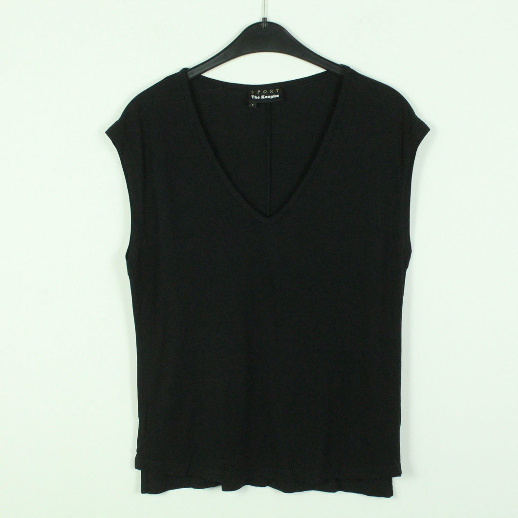 Second Hand THE KOOPLES T-shirt Gr. S schwarz uni (*)