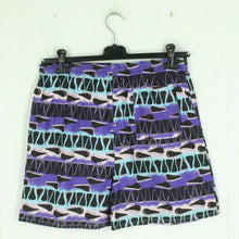 Laden Sie das Bild in den Galerie-Viewer, Vintage Beach Shorts Gr. XL lila mehrfarbig gemustert