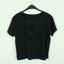 Laden Sie das Bild in den Galerie-Viewer, Second Hand DIESEL T-shirt Gr. M schwarz uni mit Schriftzug (*)