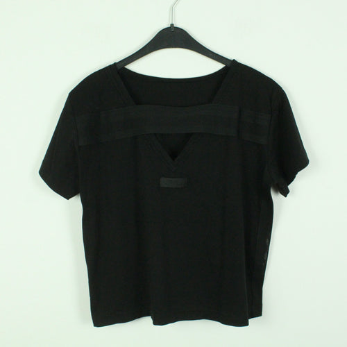Second Hand DIESEL T-shirt Gr. M schwarz uni mit Schriftzug (*)