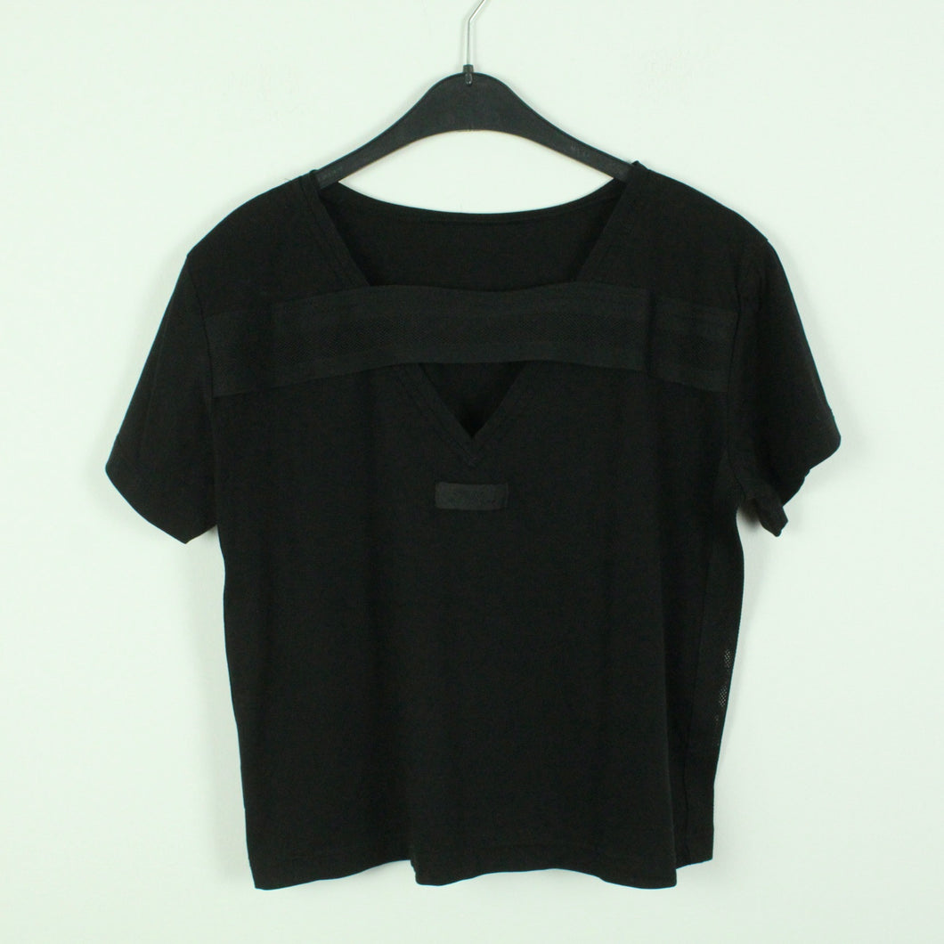 Second Hand DIESEL T-shirt Gr. M schwarz uni mit Schriftzug (*)