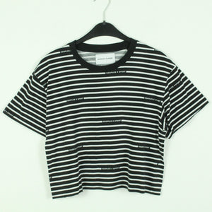 Second Hand THE KOOPLES X SPORT T-shirt Gr. 2 schwarz cropped gestreift (*)