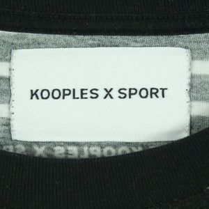 Second Hand THE KOOPLES X SPORT T-shirt Gr. 2 schwarz cropped gestreift (*)