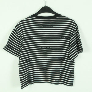 Second Hand THE KOOPLES X SPORT T-shirt Gr. 2 schwarz cropped gestreift (*)