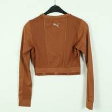 Laden Sie das Bild in den Galerie-Viewer, Second Hand PUMA Longsleeve Gr. M braun cropped uni (*)