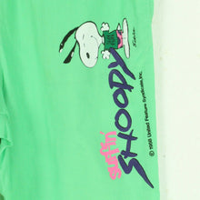 Laden Sie das Bild in den Galerie-Viewer, Vintage Beach Shorts Gr. XL grün mit Snoopy Aufdruck