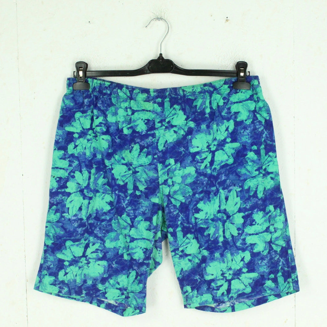 Vintage ROBE DI KAPPA Beach Shorts Gr. XL blau grün geblümt