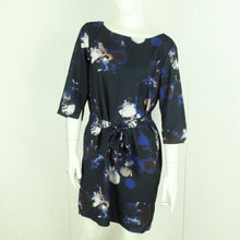 Laden Sie das Bild in den Galerie-Viewer, Second Hand SELECTED FEMME Kleid Gr. 40 dunkelblau mehrfarbig gemustert (*)