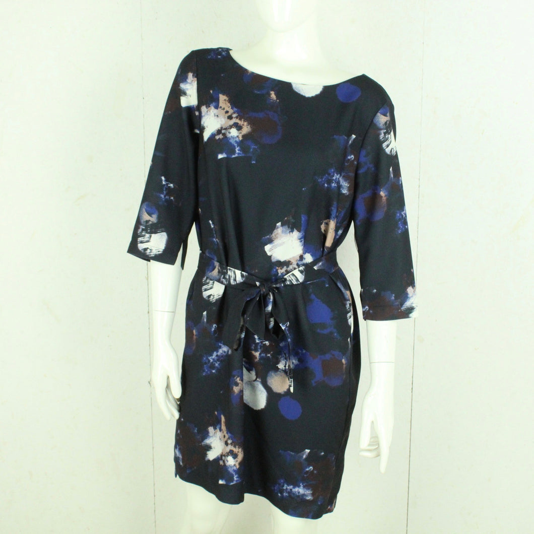 Second Hand SELECTED FEMME Kleid Gr. 40 dunkelblau mehrfarbig gemustert (*)
