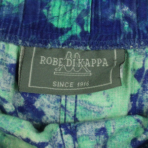 Vintage ROBE DI KAPPA Beach Shorts Gr. XL blau grün geblümt