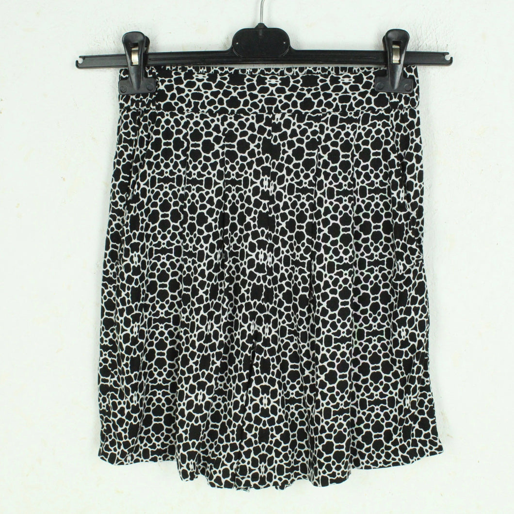 Second Hand MONKI Shorts Gr. XS schwarz weiß gemustert (*)