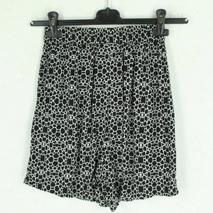 Second Hand MONKI Shorts Gr. XS schwarz weiß gemustert (*)