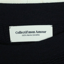 Laden Sie das Bild in den Galerie-Viewer, Second Hand COLLECTIF MON AMOUR Strickrock mit Wolle Gr. L blau uni Strick (*)