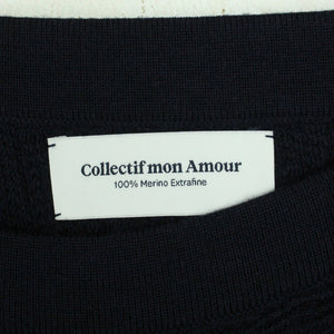 Second Hand COLLECTIF MON AMOUR Strickrock mit Wolle Gr. L blau uni Strick (*)