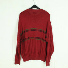 Laden Sie das Bild in den Galerie-Viewer, Vintage Pullover Gr. L rot gemustert Strick