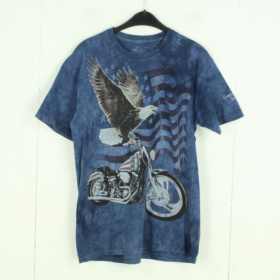Vintage THE MOUNTAIN Batik T-Shirt Gr. M mehrfarbig mit Print Adler
