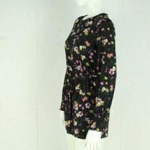 Laden Sie das Bild in den Galerie-Viewer, Second Hand OASIS Minikleid Gr. S schwarz mehrfarbig geblümt Kleid (*)