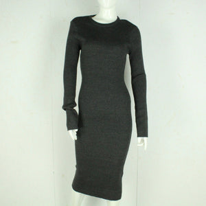 Second Hand PIAZZA ITALIA Strickkleid Gr. XL grau meliert Kleid (*)