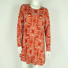 Laden Sie das Bild in den Galerie-Viewer, Second Hand GLAMOROUS Kleid Gr. L orange weiß gemustert (*)