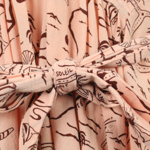 Second Hand & OTHER STORIES Kleid Gr. 38 rosa weinrot gemustert (*)