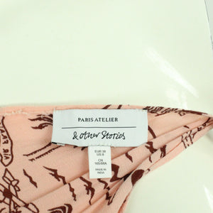 Second Hand & OTHER STORIES Kleid Gr. 38 rosa weinrot gemustert (*)