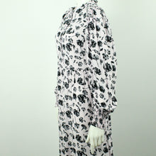 Laden Sie das Bild in den Galerie-Viewer, Second Hand NA-KD Maxikleid Gr. 38 rosa schwarz geblümt (*)