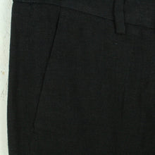 Laden Sie das Bild in den Galerie-Viewer, Second Hand MAX MARA Leinenhose Gr. 40 schwarz uni Leinen Hose (*)