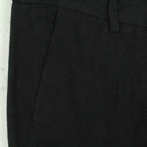 Second Hand MAX MARA Leinenhose Gr. 40 schwarz uni Leinen Hose (*)