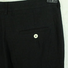 Laden Sie das Bild in den Galerie-Viewer, Second Hand MAX MARA Leinenhose Gr. 40 schwarz uni Leinen Hose (*)