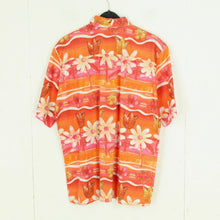 Laden Sie das Bild in den Galerie-Viewer, Vintage Bluse Gr. M bunt Crazy Pattern kurzarm