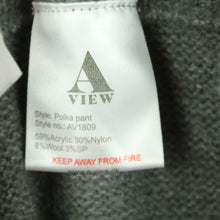 Laden Sie das Bild in den Galerie-Viewer, Second Hand A VIEW Strickhose mit Wolle Gr. 36 grau meliert Hose (*)