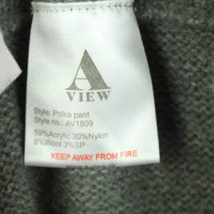 Second Hand A VIEW Strickhose mit Wolle Gr. 36 grau meliert Hose (*)