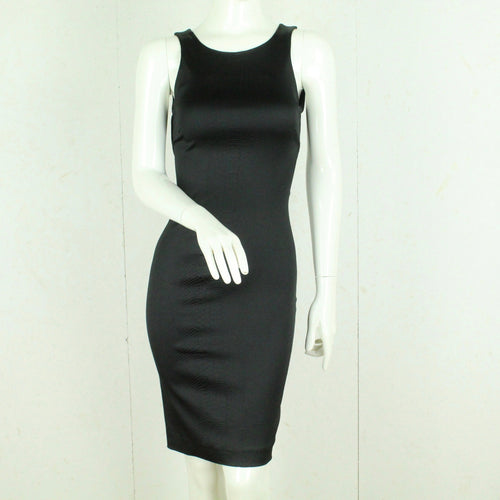 Second Hand MAJE Kleid Gr. 36 schwarz Animalprint-Optik (*)