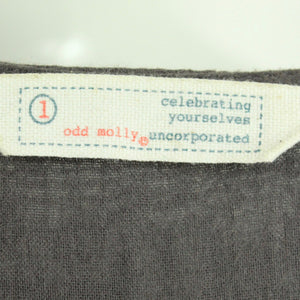 Second Hand ODD MOLLY Kleid Gr. 1 (XS) grau uni Tunika (*)