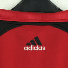 Laden Sie das Bild in den Galerie-Viewer, Vintage ADIDAS Trainingsjacke Gr. M rot schwarz Sportswear mit Logo Stitching