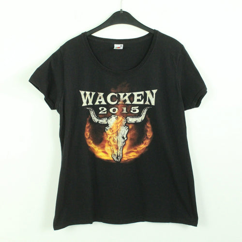 Vintage WACKEN 2015 T-Shirt Gr. XXL schwarz mit Print und Backprint (*)