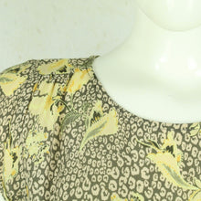 Laden Sie das Bild in den Galerie-Viewer, Second Hand SAINT TROPEZ Bluse Gr. M oliv mehrfarbig gemustert (*)