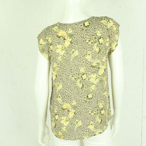 Second Hand SAINT TROPEZ Bluse Gr. M oliv mehrfarbig gemustert (*)