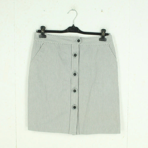 Second Hand BY MALENE BIRGER Rock Gr. 40 grau weiß gestreift (*)