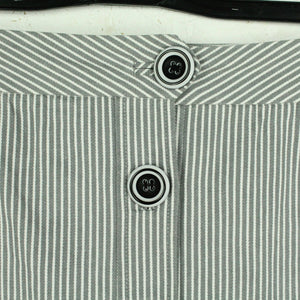 Second Hand BY MALENE BIRGER Rock Gr. 40 grau weiß gestreift (*)