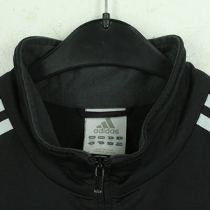 Vintage ADIDAS Trainingsjacke Gr. M schwarz rot Sportswear mit Logo Stitching