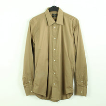 Laden Sie das Bild in den Galerie-Viewer, Second Hand LIU-JO Hemd Gr. 40 hellbraun langarm - slim fit (*)