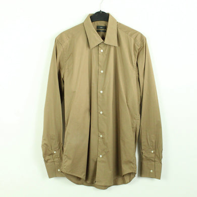 Second Hand LIU-JO Hemd Gr. 40 hellbraun langarm - slim fit (*)